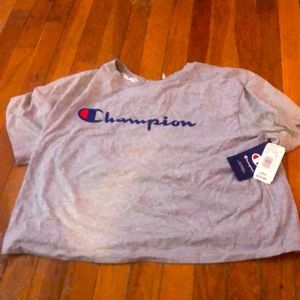 Champion cropped workout shirt